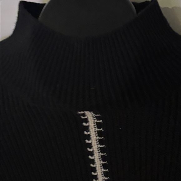 FCUk 1980’s contrast Stitch mock Sweater 3/4 Sleeve Size XS - Picture 17 of 17